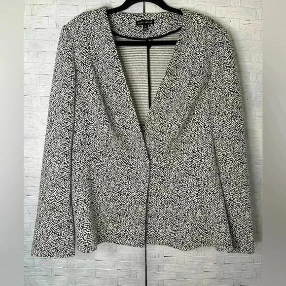 Lane Bryant Blazer Suit Jacket black & white office wear plus size blazer - Picture 2 of 11